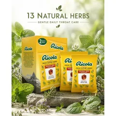 [ HỎA TỐC] Kẹo ngậm h o Ricola Lemon Mint 105V của Mỹ