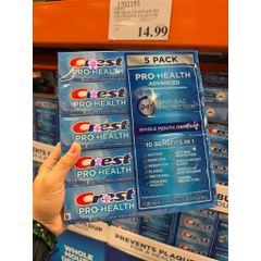 [ HỎA TỐC]  Kem Đánh Răng Crest Pro-Health Advanced Whitening & Intensive Clean 167g 🦷