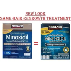 [ hỏa tốc] SET DD Hỗ trợ m ọc t óc Minoxidil 5% Kirk land Mỹ 6 chai x 60ml