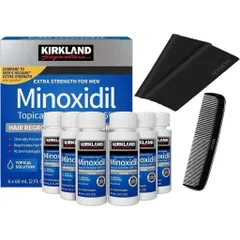 [ hỏa tốc] SET DD Hỗ trợ m ọc t óc Minoxidil 5% Kirk land Mỹ 6 chai x 60ml