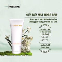 (Hàng chuẩn) Sữa rửa mặt Amino Acid HOBE BAR hỗ trợ làm sạch dịu nhẹ, dưỡng ẩm 50ml
