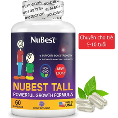 Viên tăng chiều cao của Mỹ Nubest Tall 60 viên