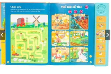 Sách nói - Sách Song ngữ Anh - Việt cho trẻ em 3+ (500 nội dung)
