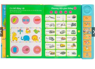 Sách nói - Sách Song ngữ Anh - Việt cho trẻ em 3+ (500 nội dung)