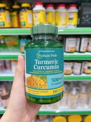 Viên uống Tinh Chất Nghệ Puritan's Pride Turmeric Curcumin 500 mg - 180 viên - Kháng Viêm Tự Nhiên - Bảo Vệ Gan  