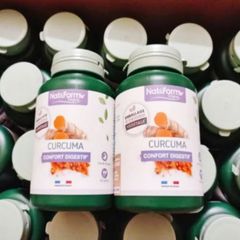 Viên uống Tinh Chất Nghệ Hữu Cơ Nat&Form Bio Curcuma 200 viên - Kháng Viêm Hiệu Quả - Bảo Vệ Gan 