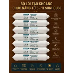 Bộ lõi lọc khoáng 567891011 nối nhanh Sunhouse / Máy lọc nước RO Sunhouse.