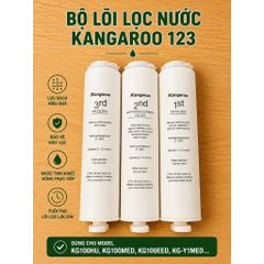 Bộ Lõi Lọc Nước Kangaroo 123 Kg100hu – Dùng Cho Model Kg100hu, Kg100med, Kg100eed, Kg-Y1med…
