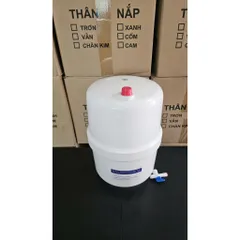 Bình áp nhựa 3.2G - 4.0G siêu bền dùng cho máy lọc nước Ro Karofi (1 bình áp + 1 van chống nổ)