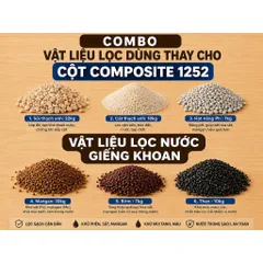 Combo Vật liệu lọc dùng thay cho cột Composite 1252 (số lượng chủng loại cụ thể dưới phần mô tả)