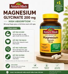 Nature Made Magnesium Glycinate 200mg 60 Viên