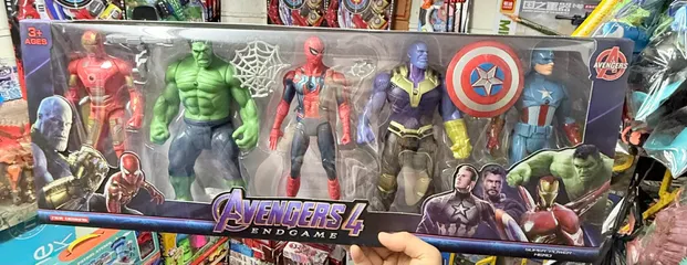Bộ Mô Hình Siêu Anh Hùng Avengers Hero Series 5 Nhân Vật Có Hiệu Ứng Đèn YK5990-16A