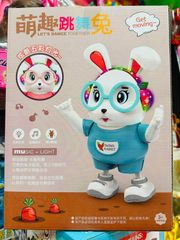 Đồ chơi búp bê thỏ đeo kính chạy bằng pin, có đèn và nhạc 0811-7, giao màu ngẫu nhiên Swing Rabbit Let's dance together