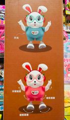 Đồ chơi búp bê thỏ đeo kính chạy bằng pin, có đèn và nhạc 0811-7, giao màu ngẫu nhiên Swing Rabbit Let's dance together