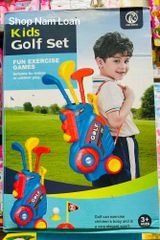 Bộ Golf Đồ Chơi Cho Bé Kèm Xe Đẩy, 3 Gậy Golf Và Bóng 502 RX-502A