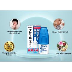 Xịt Mũi Nazal Nhật Bản - Giảm Viêm Xoang, Sổ Mũi Hiệu Quả Chai 30ml