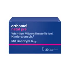 Viên uống Orthomol Natal Pre hỗ trợ tăng cường sức khỏe sinh sản cho phụ nữ ( Hộp 30 ngày)