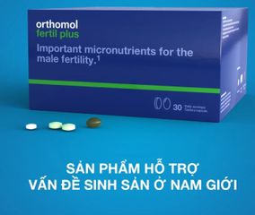 [Nhập khẩu] Viên uống Orthomol Fertil plus - Hỗ trợ tăng cường sức khỏe sinh sản ở nam giới (Hộp 30 ngày)