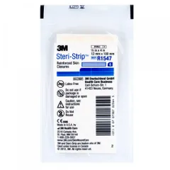Hộp 50 túi băng y tế thay chỉ khâu da 3M Steri-strip™ R1547, size 12mm x 100mm - 6 miếng/túi