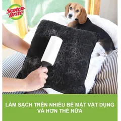 Cây lăn bụi 3M Scotch Brite chính hãng, làm sạch quần áo, ghế, rèm | xuất xứ Thái Lan