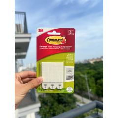 Miếng dán treo tranh 3M Command 17201-ES chịu tải tới 2,7kg - 6 dải/vỉ | Sản xuất Mỹ