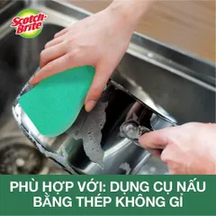 Combo 10 MIẾNG RỬA CHÉN CAO CẤP 3M Scotch-Brite SCRUB DOTS HEAVY DUTY – SẠCH NHANH, KHÔNG BÁM BẨN