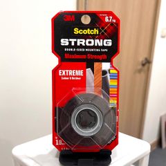 Băng dính hai mặt siêu chịu lực 3M Scotch  414-S19, 19 mm x 1.5 m, chịu trọng tải 6,7kg | Xuất xứ Mỹ