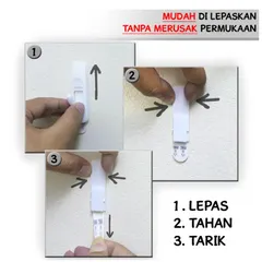 Móc dính tường 3M COMMAND™ 17003ANZ, chịu trọng tải 2,2 kg/móc - 1 móc/vỉ | Sản xuất tại Singapore