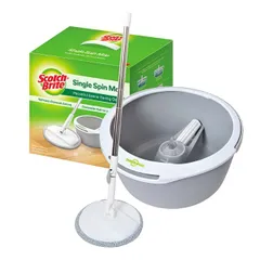 Bộ lau nhà 360 độ thế hệ mới 3M Scotch-Brite T6 PD-18 - Màu xám | Bền, nhẹ, tích hợp giặt và vắt