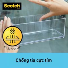 Băng dính hai mặt chịu lực trong suốt 3M Scotch 410-S19, 19mm x 1.5m, chịu trọng tải 3,3kg (1 cuộn)