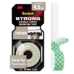 Băng dính hai mặt chịu lực 3M Scotch 110-S19 dùng trong nhà 110-S19, chịu trọng tải 4,5kg (1cuộn)