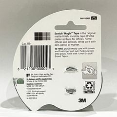Băng dính kỳ diệu 3M™ Scotch® 119 – 12,7mm x 20,3m – Siêu bám dính, trong suốt | Sản xuất tại Mỹ