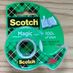 Băng dính kỳ diệu 3M™ Scotch® 122 – 19mm x 16,5m – Siêu bám dính, trong suốt | Sản xuất tại Mỹ