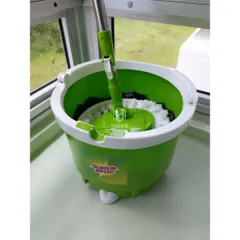 Bộ lau nhà 3M Scotch - Brite | Tích hợp giặt vắt - Xoay 360 độ| 2 màu xanh - xám