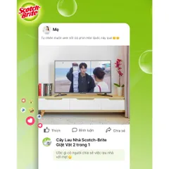 Bộ lau nhà 3M Scotch - Brite | Tích hợp giặt vắt - Xoay 360 độ| 2 màu xanh - xám