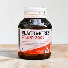 Viên Uống Blackmores Celery 3000 - Kiểm Soát Rối Loạn Chuyển Hóa Uric Acid Máu (Hội Chứng Gút) - Kháng Viêm Tự Nhiên 50 Viên - S/P Chuẩn Úc