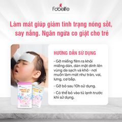 Miếng Dán Hạ Sốt Fobaby Fobe Cho Trẻ Sơ Sinh Từ 0-2 Tháng Tuổi - Hộp 4-8 Miếng