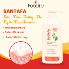 (Tặng Khăn Tắm) Sữa Tắm Mụn Acniver Fobe Giảm Mụn Lưng, Nang Lông N1 chai 210ml