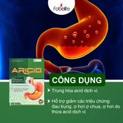 Gói Uống Aricid Fobelife Giảm Nhanh Các Triệu Chứng Đầy Bụng, Ợ Hơi, Ợ Chua - Hộp 20 Gói