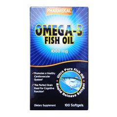 Viên Uống Omega 3 Fobe Hỗ Trợ Tăng Cường Sức Khỏe Tim Mạch, Phát Triển Trí Não NN - Hộp 100v