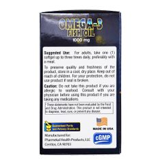 Viên Uống Omega 3 Fobe Hỗ Trợ Tăng Cường Sức Khỏe Tim Mạch, Phát Triển Trí Não NN - Hộp 100v
