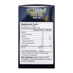 Viên Uống Omega 3 Fobe Hỗ Trợ Tăng Cường Sức Khỏe Tim Mạch, Phát Triển Trí Não NN - Hộp 100v