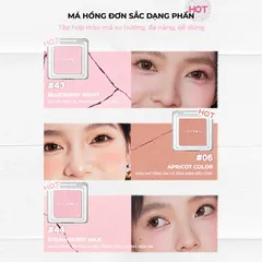 Phấn Má Hồng Đơn Sắc Judydoll Blush Powder 2g - Mịn Mịn, Tiệp Da Tự Nhiên, Chuẩn Màu Bền Đẹp