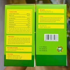 Bổ não viên xanh đỏ Ginkgo 100 viên ngừa đột quị