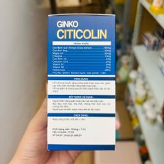 Bổ não ngừa đột quị Ginko CITICOLIIN - H/60 viên