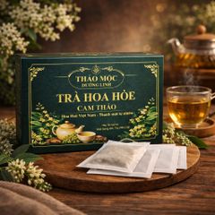 Trà Hoa Hòe Cam Thảo Túi Lọc Cao Cấp Hỗ Trợ Thanh Nhiệt, Ngủ Ngon [Hộp 30 Gói]