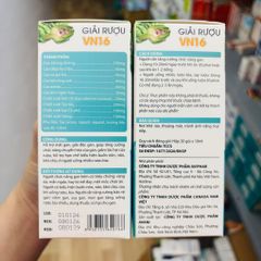 GIẢI RƯỢU VN16 - bảo vệ sức khỏe Gan