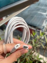 Cáp sạc nhanh C-C 60W và C-L 27W chuẩn PD, Sạc nhanh bền bỉ, Dây dù cao cấp chống gãy