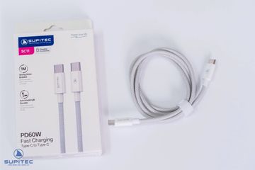 Cáp sạc nhanh C-C 60W và C-L 27W chuẩn PD, Sạc nhanh bền bỉ, Dây dù cao cấp chống gãy