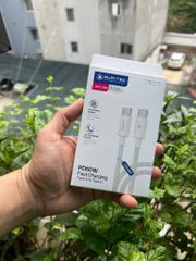 Cáp sạc nhanh C-C 60W và C-L 27W chuẩn PD, Sạc nhanh bền bỉ, Dây dù cao cấp chống gãy